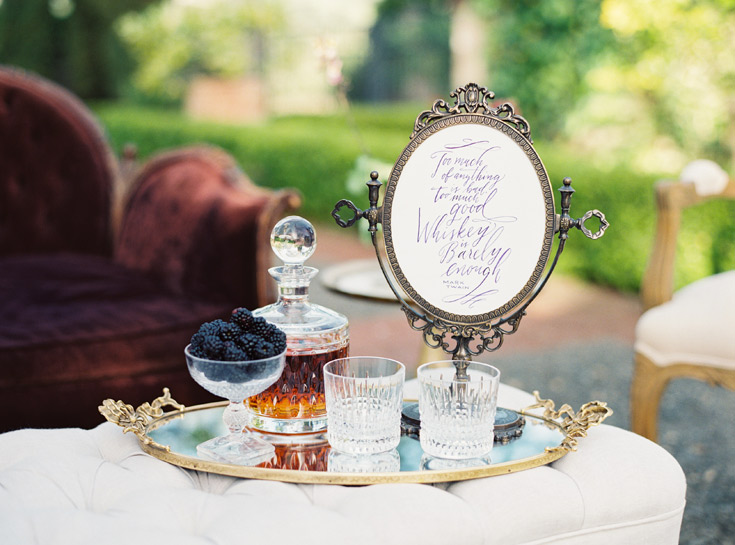 Calligraphed quote by Taryn Eklund Ink | Styled by Cassy Rose Events | Jessica Burke Photography