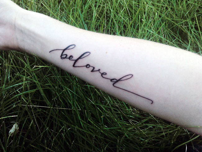 beloved tattoo | ezer calligraphy & design