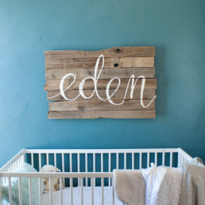 baby name art for nursery | Taryn Eklund Ink