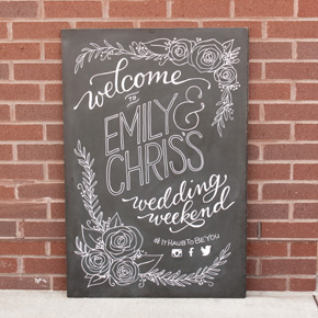 Wedding welcome sign | Taryn Eklund Ink