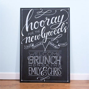 chalkboard welcome sign | Taryn Eklund Ink