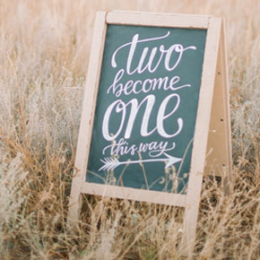 custom wedding sign | Taryn Eklund Ink | Carrie King Photographer