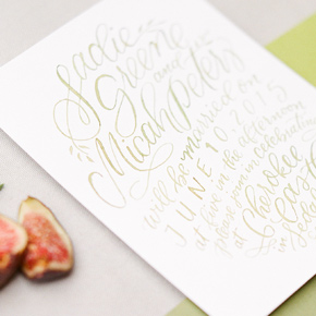 Wedding invitation design | Taryn Eklund Ink | Connie Whitlock Photography